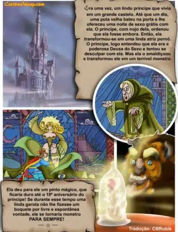 A Bela e a Fera – quadrinhos e hentai